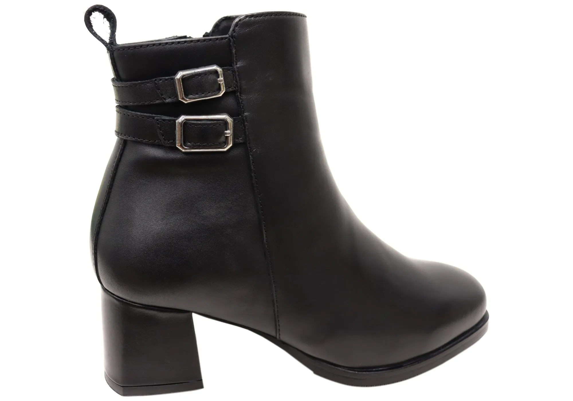 Bottes cheville en cuir confortables pour femmes Orizonte Astara - Chaussures Orizonte