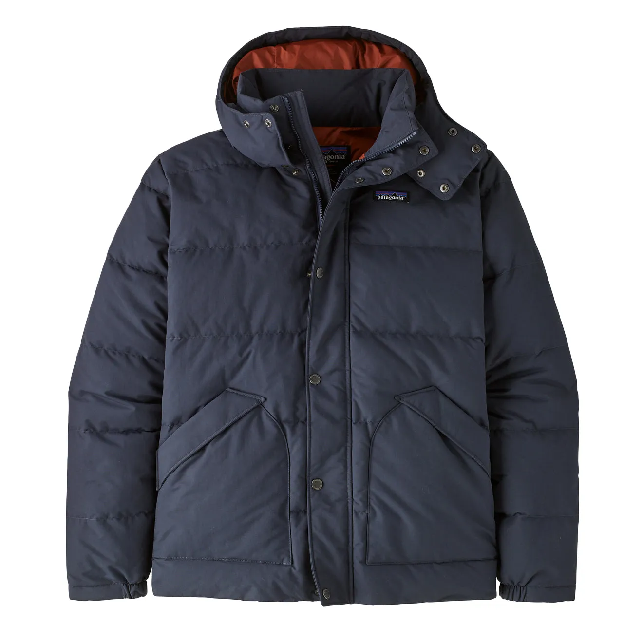 Veste Patagonia Downdrift Bleu Fumée / Rouge Bruni