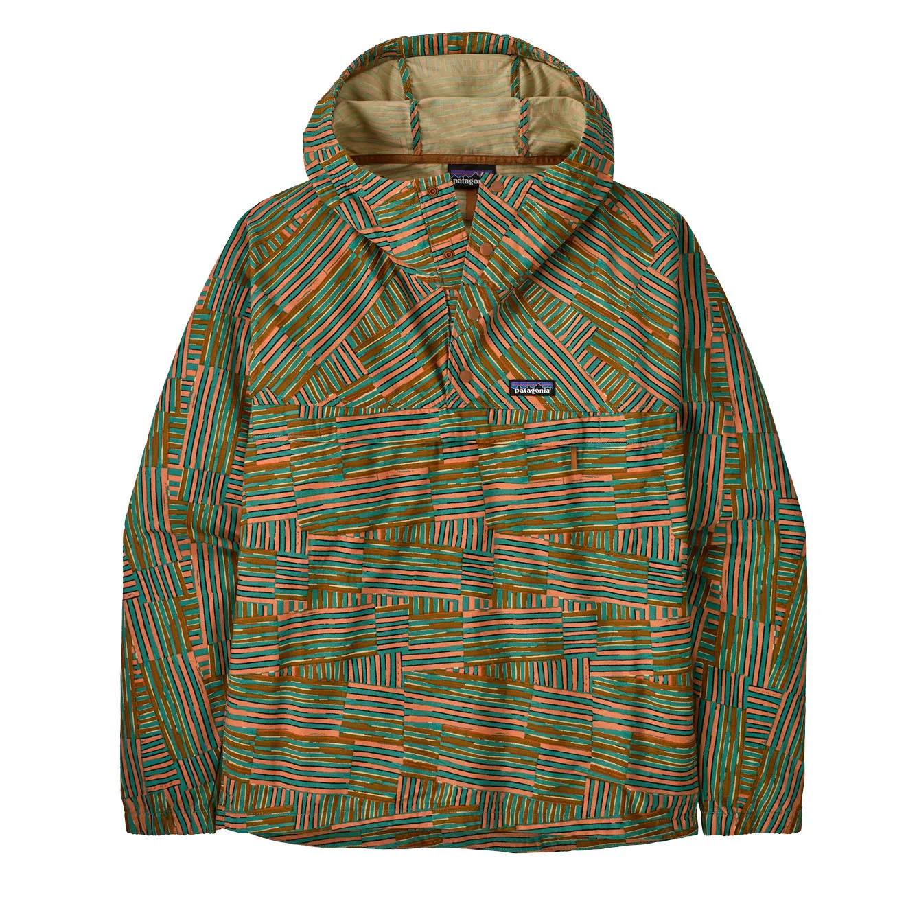 Anorak Funhoggers Patagonia Quilty Fitz / Vert Feuille de Cœur