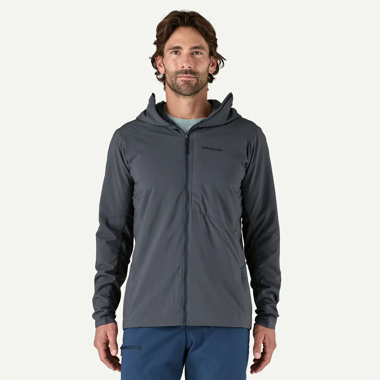Patagonia Nano-Air Ultralight Veste à capuche zip complète Bleu fumée