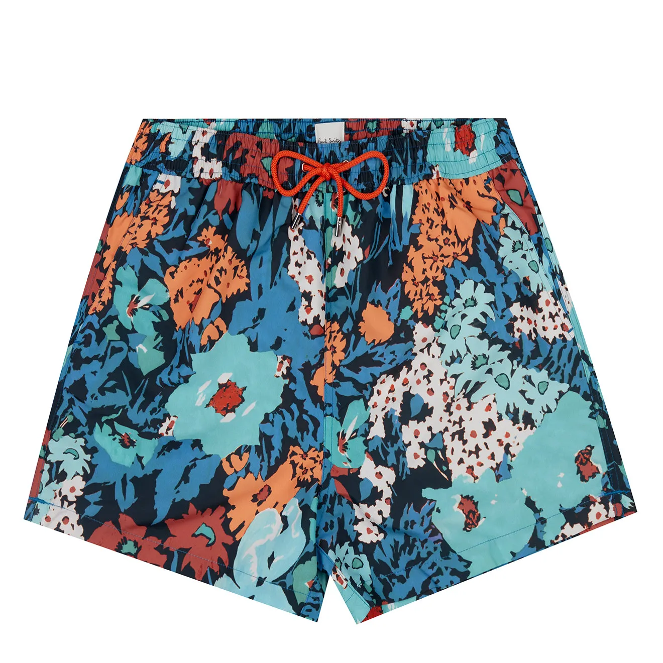 Paul Smith Short de Bain Tropical Fleuri Turquoise