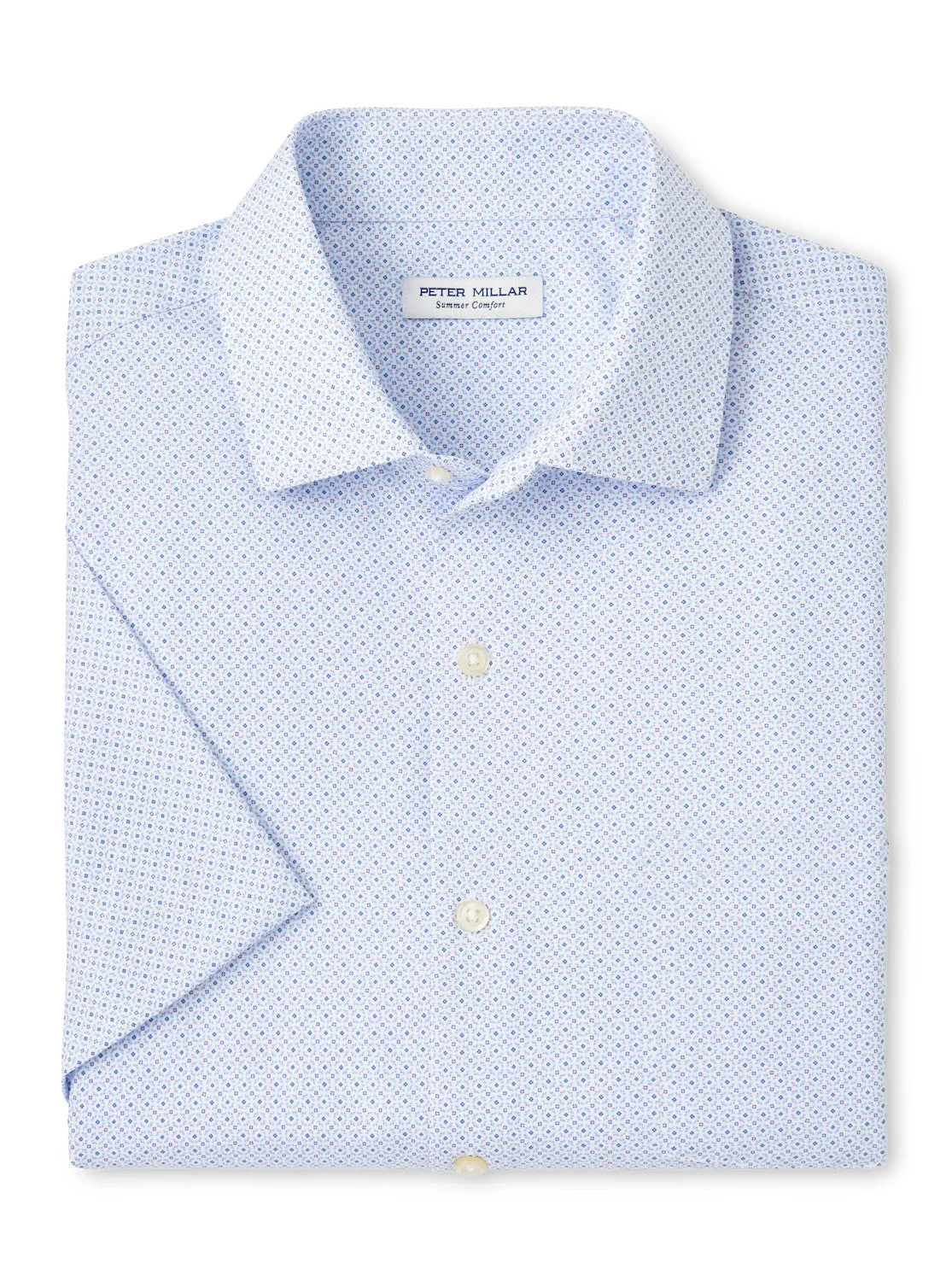 Peter Millar Chemise de sport en poplin performant Champers pour homme - Blanc Vêtements Peter Millar