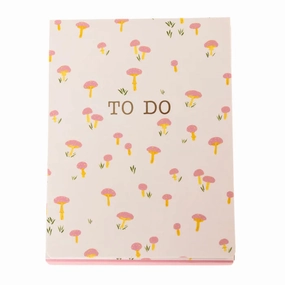 Pink Mushrooms Pocket Note