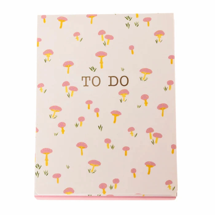 Pink Mushrooms Pocket Note