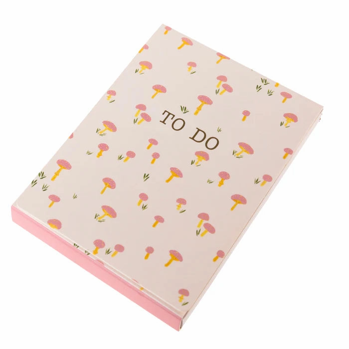 Pink Mushrooms Pocket Note