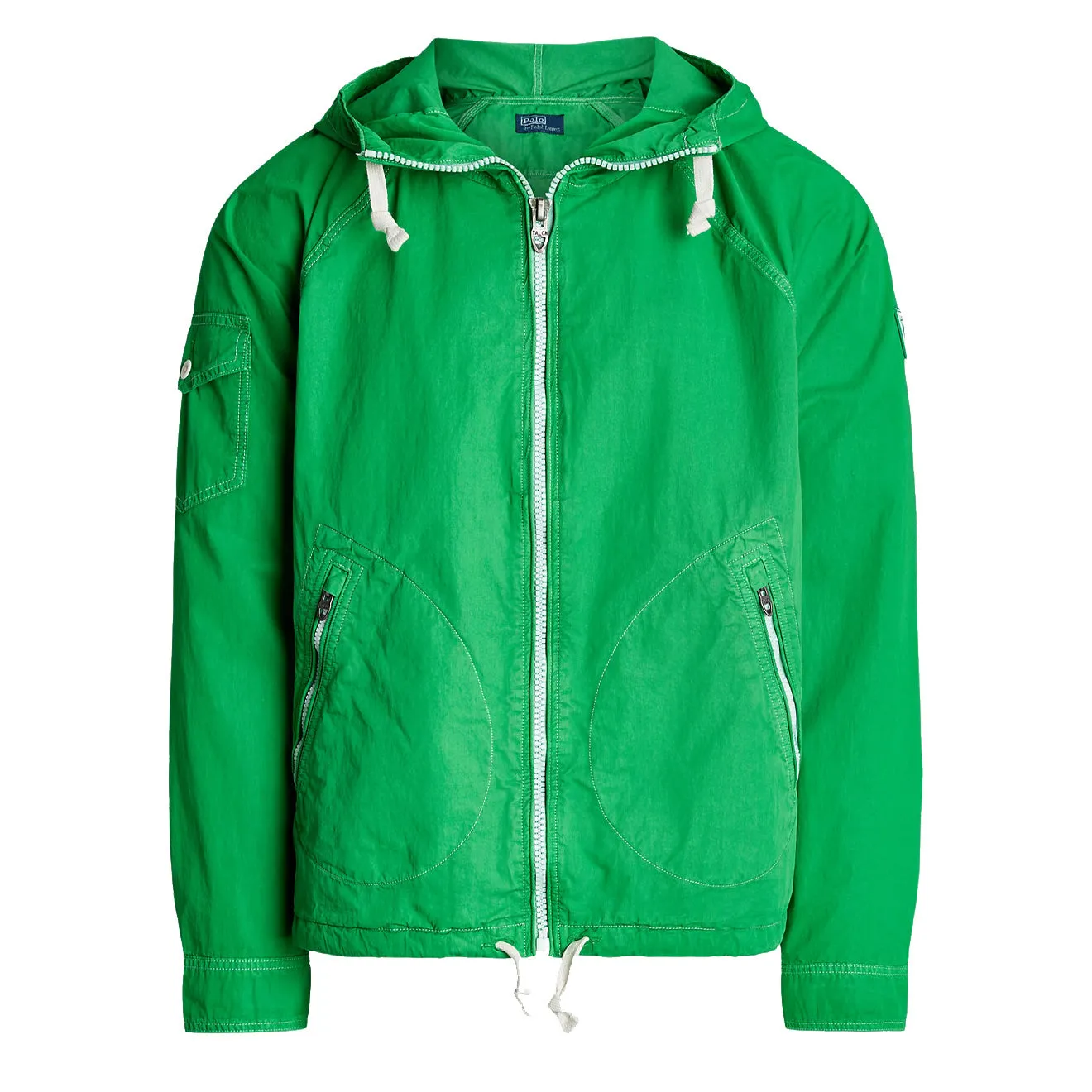 Veste à capuche en sergé teint dans la masse Polo Ralph Lauren - Vert