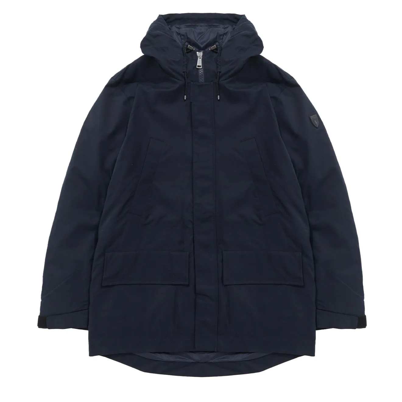 Polo Ralph Lauren Veste à Capuche en Sergé et Doublure Matelassée Collection Marine