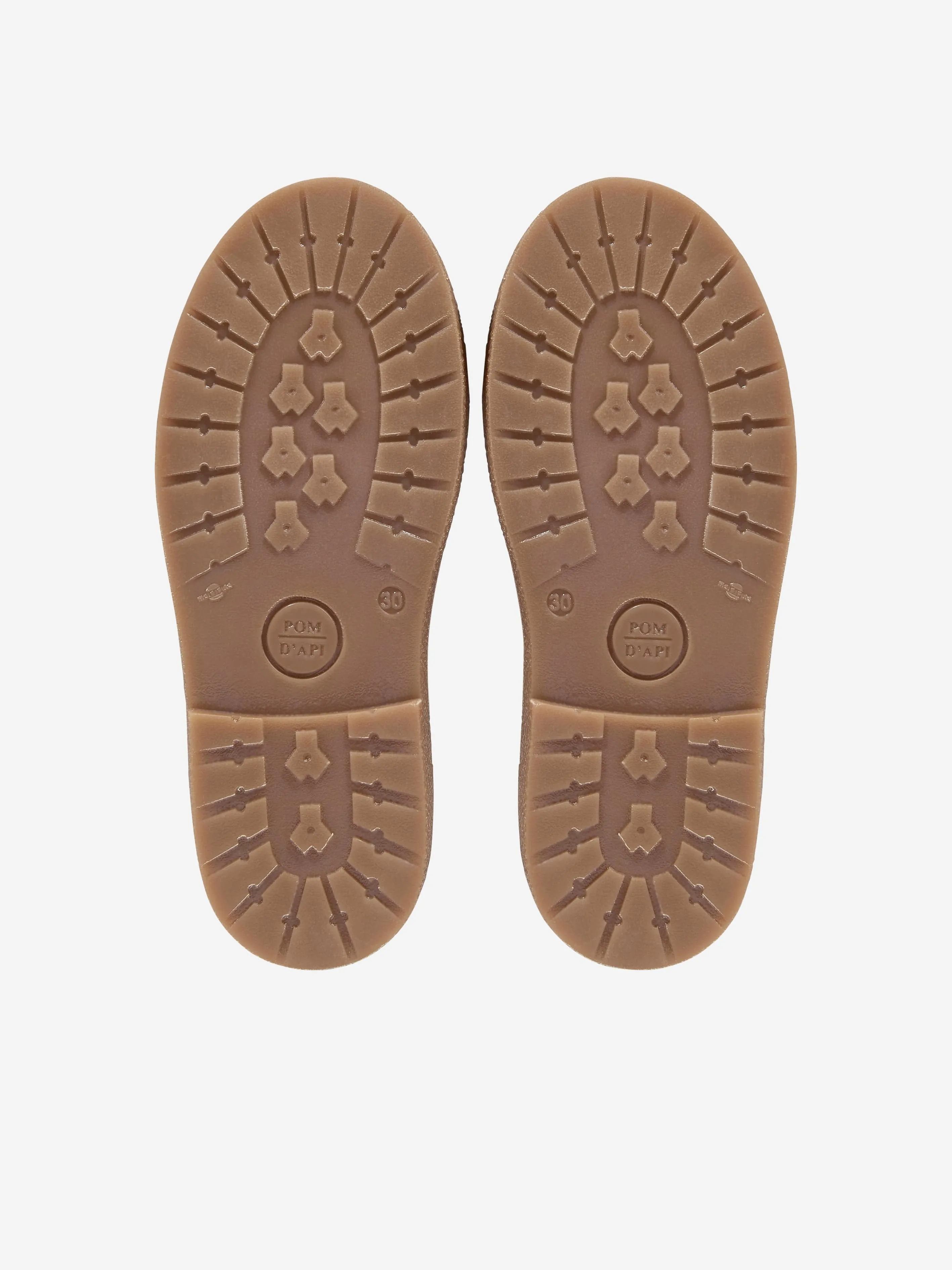 Bottes Jodhpur Trix en Suède Brodi Pom D'Api pour Fille en Beige