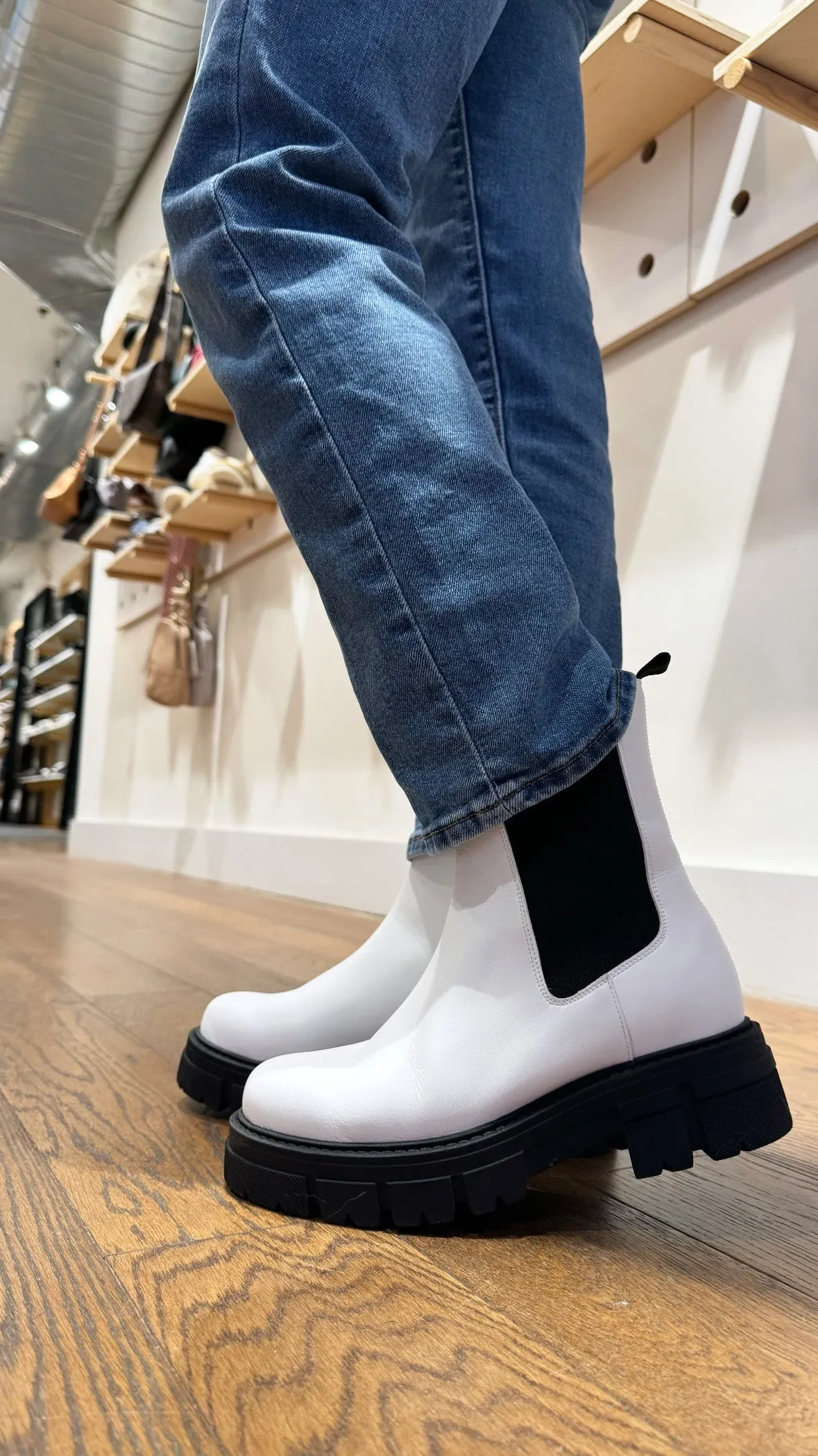 Botte Poppy en blanc de Novacas