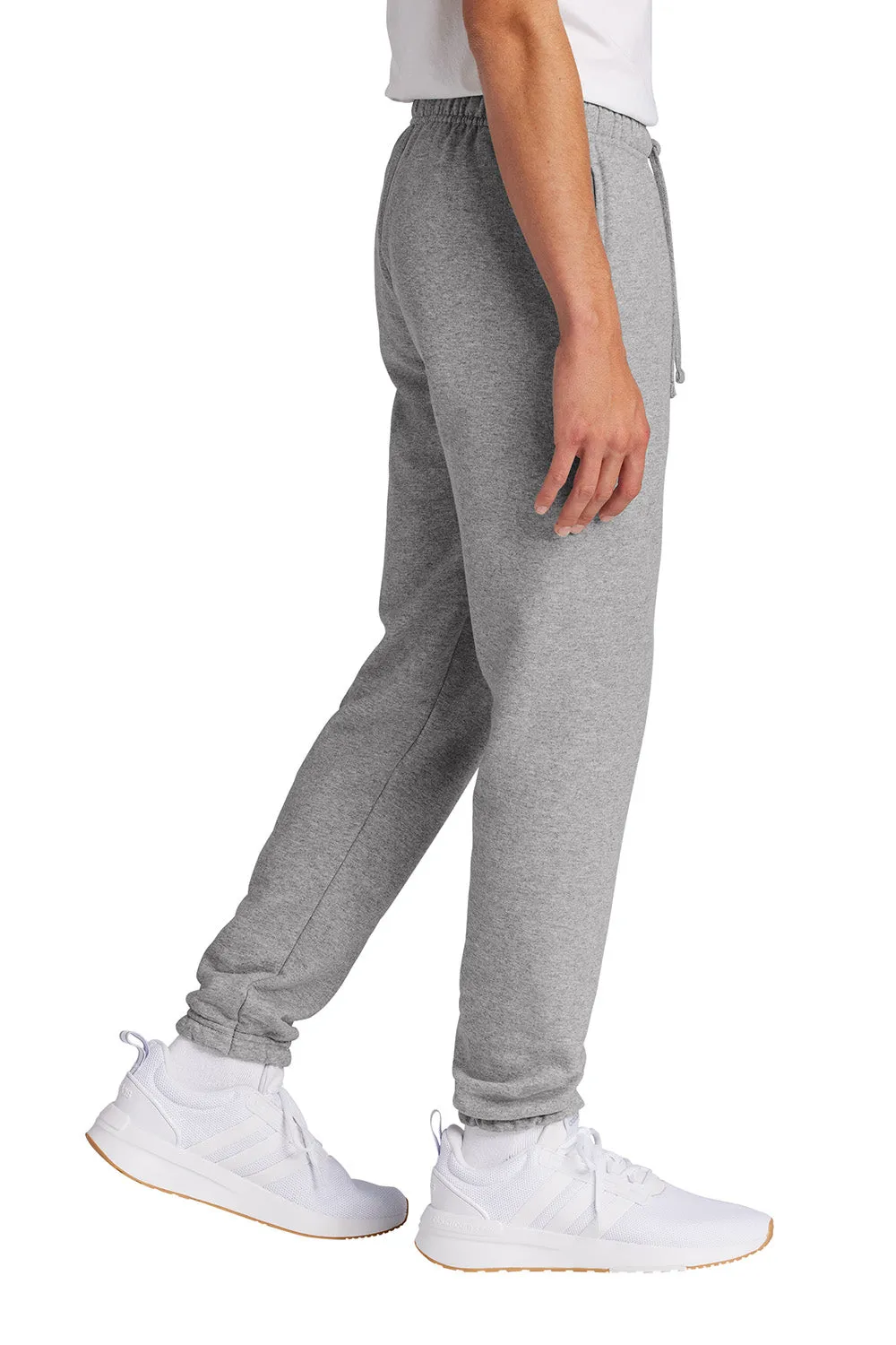 Pantalon de survêtement en polaire pour homme Port & Company avec poches - Gris chiné