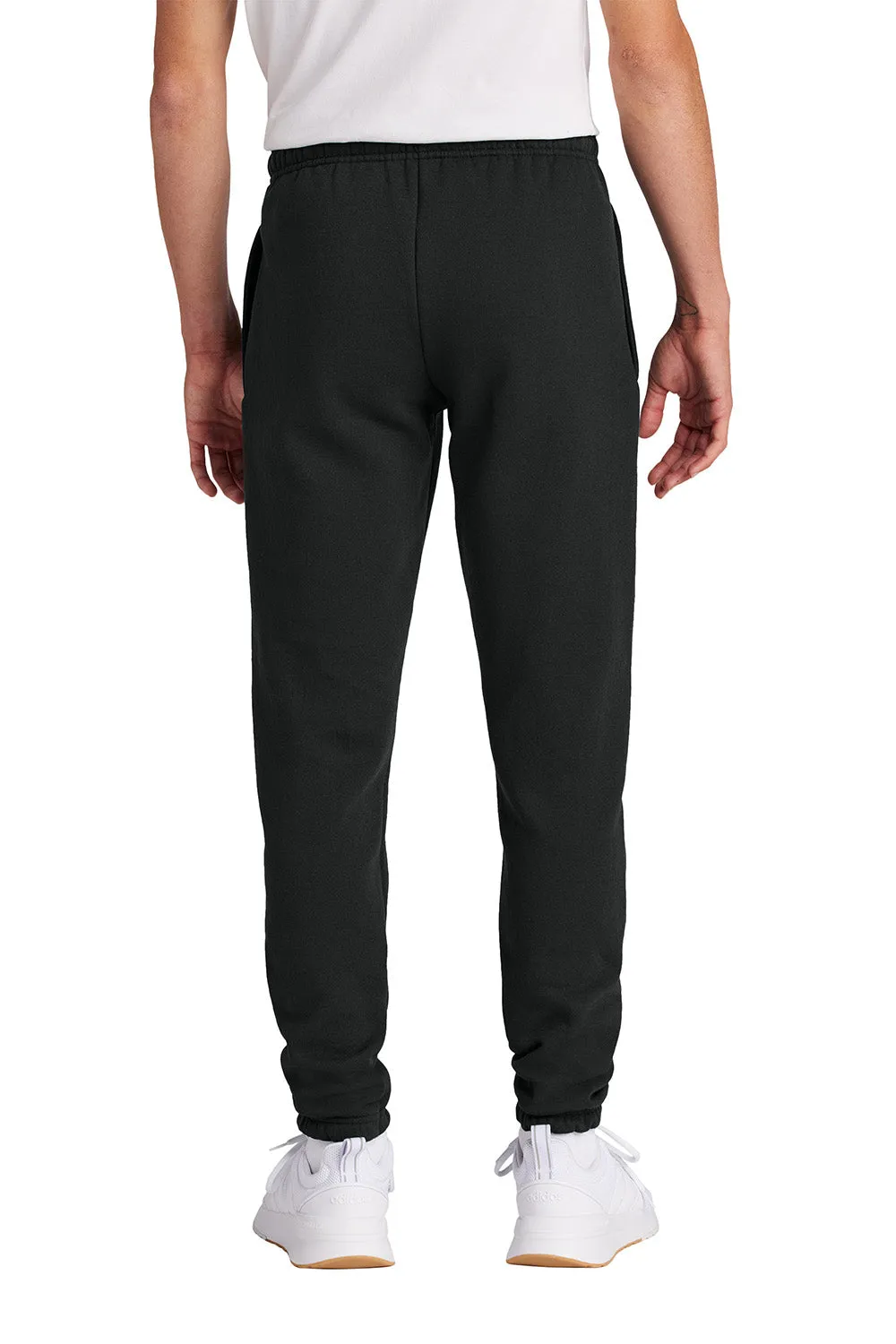 Pantalon de survêtement en polaire pour hommes Port & Company avec poches - Noir intense