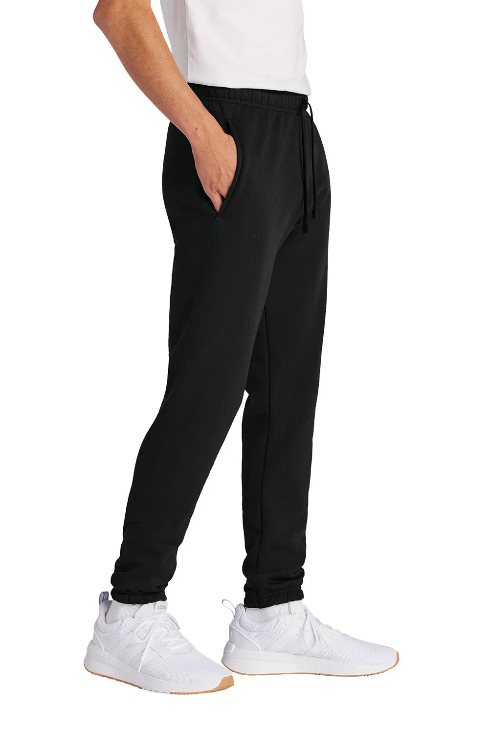 Pantalon de survêtement en polaire pour hommes Port & Company avec poches - Noir intense