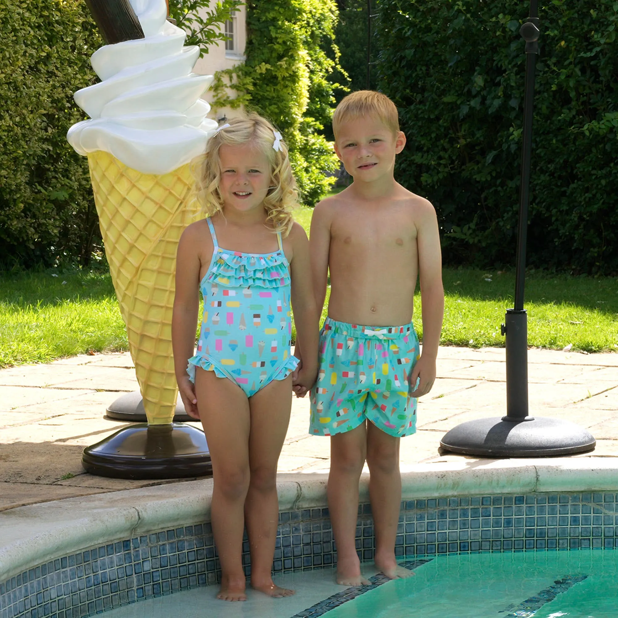 Rachel Riley Shorts de bain Ice Lolly en bleu