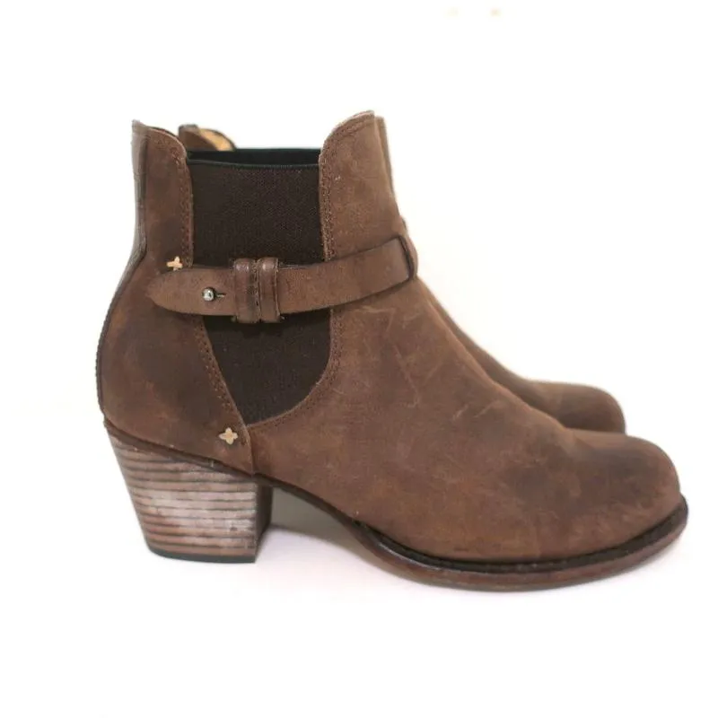 Bottes Chelsea Rag & Bone Durham en daim marron taille 38 à talon moyen