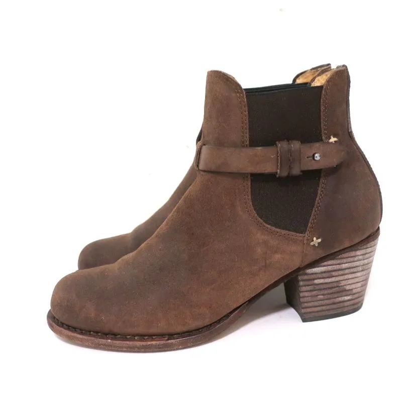 Bottes Chelsea Rag & Bone Durham en daim marron taille 38 à talon moyen