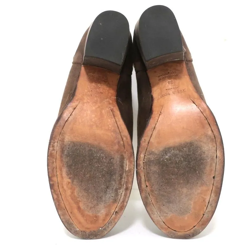 Bottes Chelsea Rag & Bone Durham en daim marron taille 38 à talon moyen