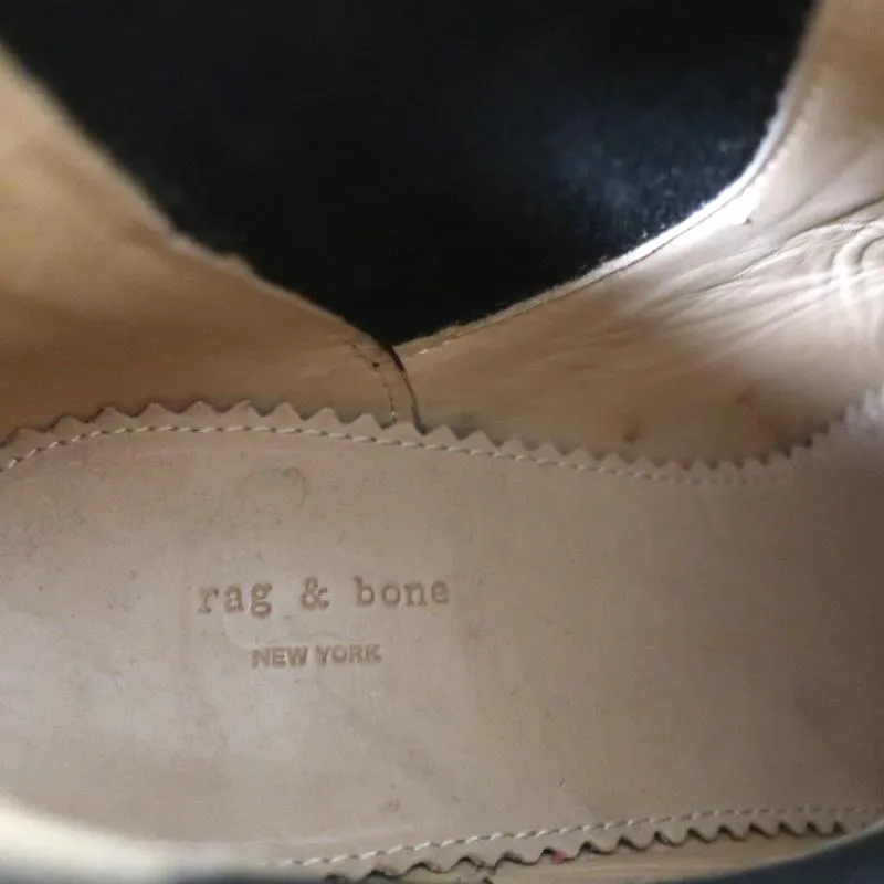 Bottes Chelsea Rag & Bone Durham en daim marron taille 38 à talon moyen
