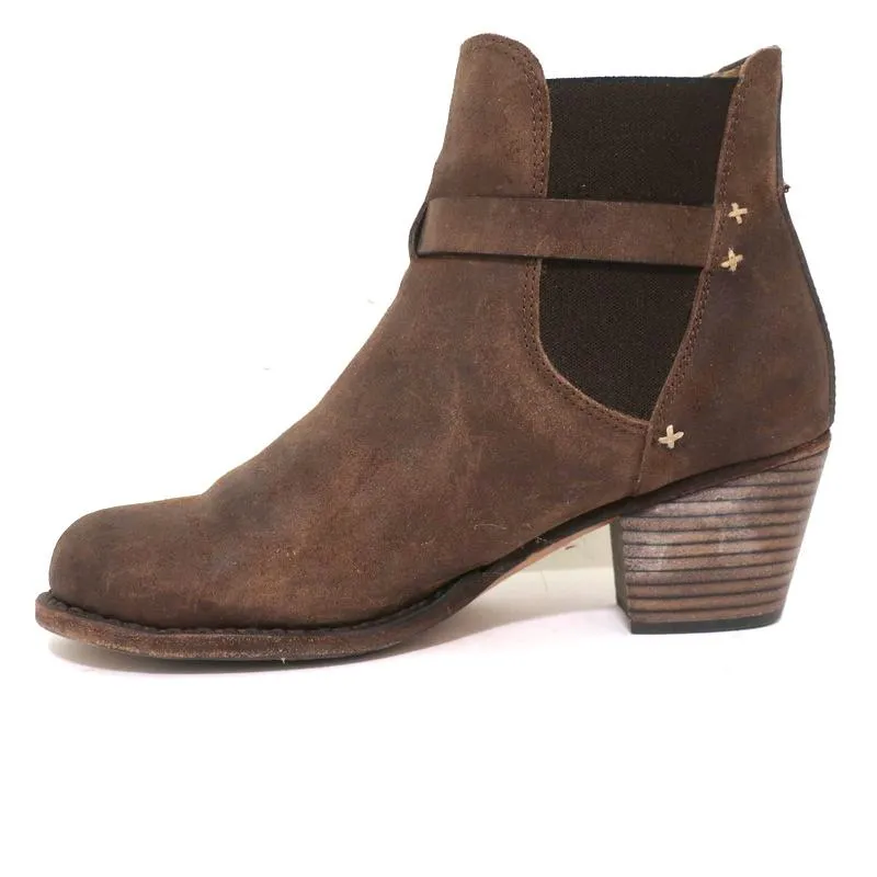 Bottes Chelsea Rag & Bone Durham en daim marron taille 38 à talon moyen