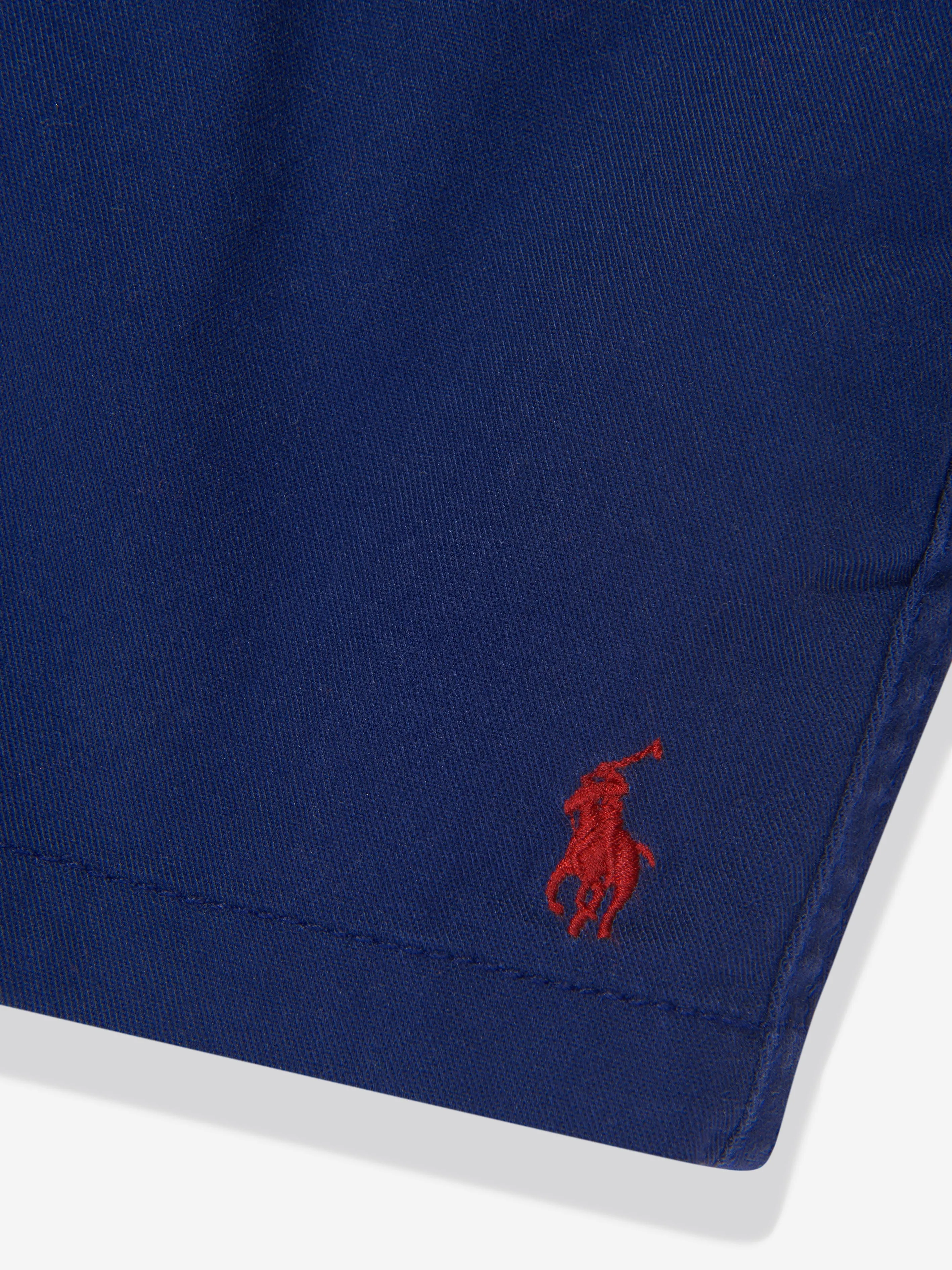 Ralph Lauren Shorts Chino pour Garçons en Bleu Marine