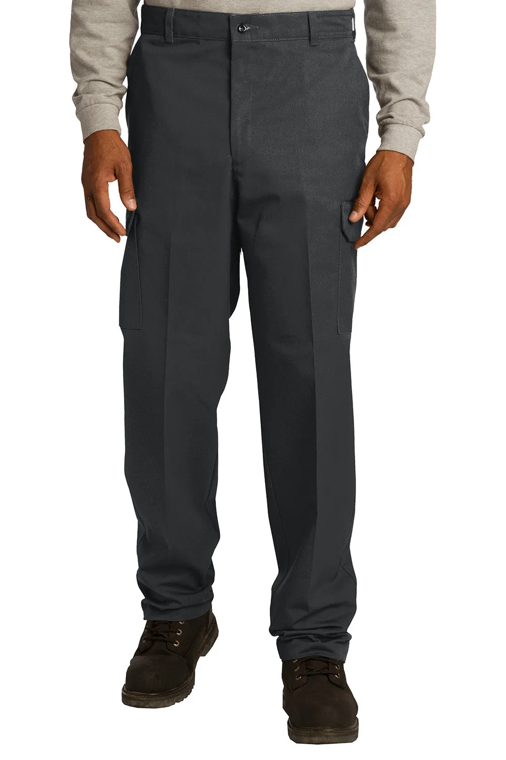 Pantalon cargo industriel résistant aux plis pour hommes Red Kap avec poches - Noir