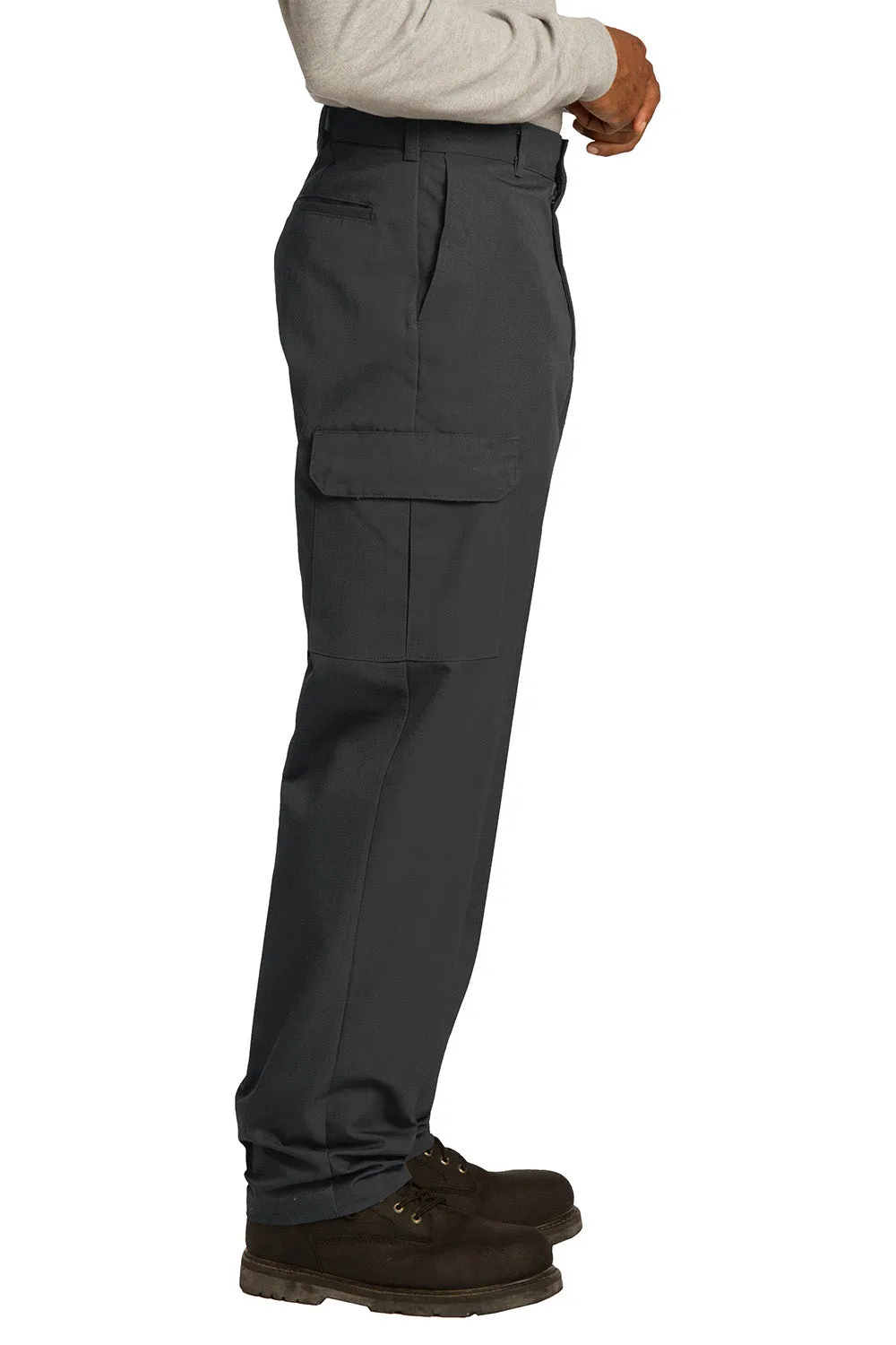Pantalon cargo industriel résistant aux plis pour hommes Red Kap avec poches - Noir