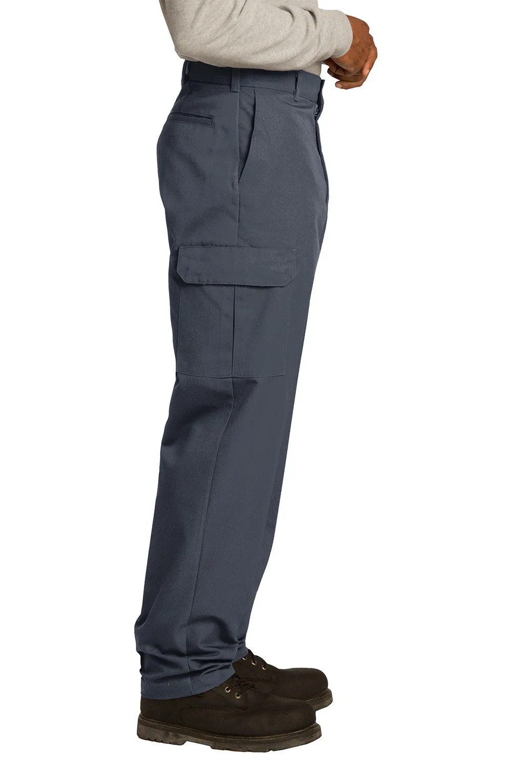 Pantalon cargo industriel pour hommes résistant aux plis avec poches Red Kap - Gris anthracite