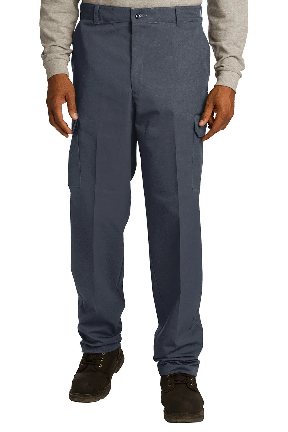 Pantalon cargo industriel pour hommes résistant aux plis avec poches Red Kap - Gris anthracite