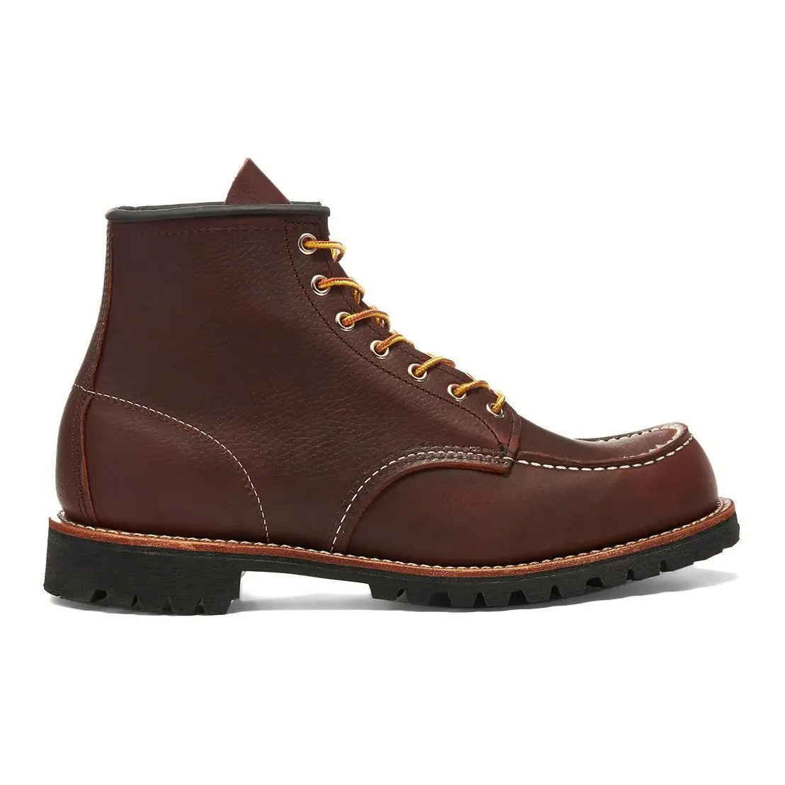 Red Wing Hommes Roughneck 8146 Classic Moc Cuir Marron Briar