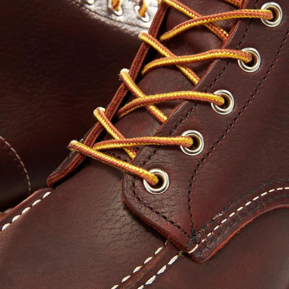 Red Wing Hommes Roughneck 8146 Classic Moc Cuir Marron Briar