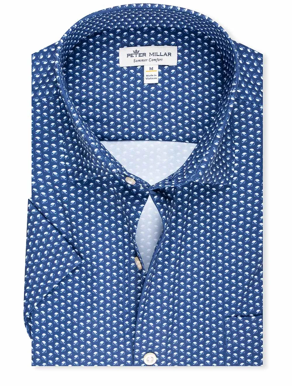 Chemise sport en popeline Reeves Bleue