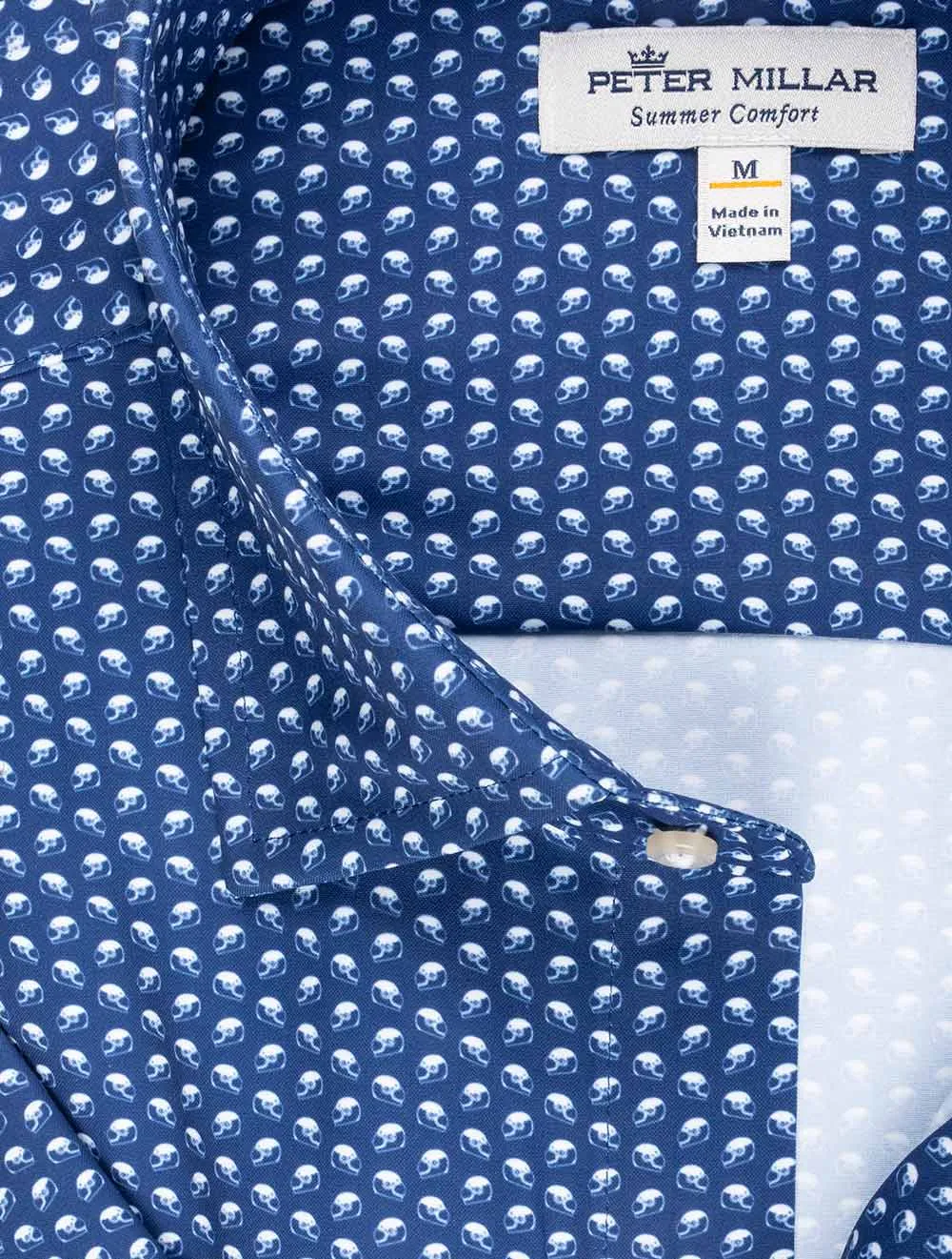 Chemise sport en popeline Reeves Bleue