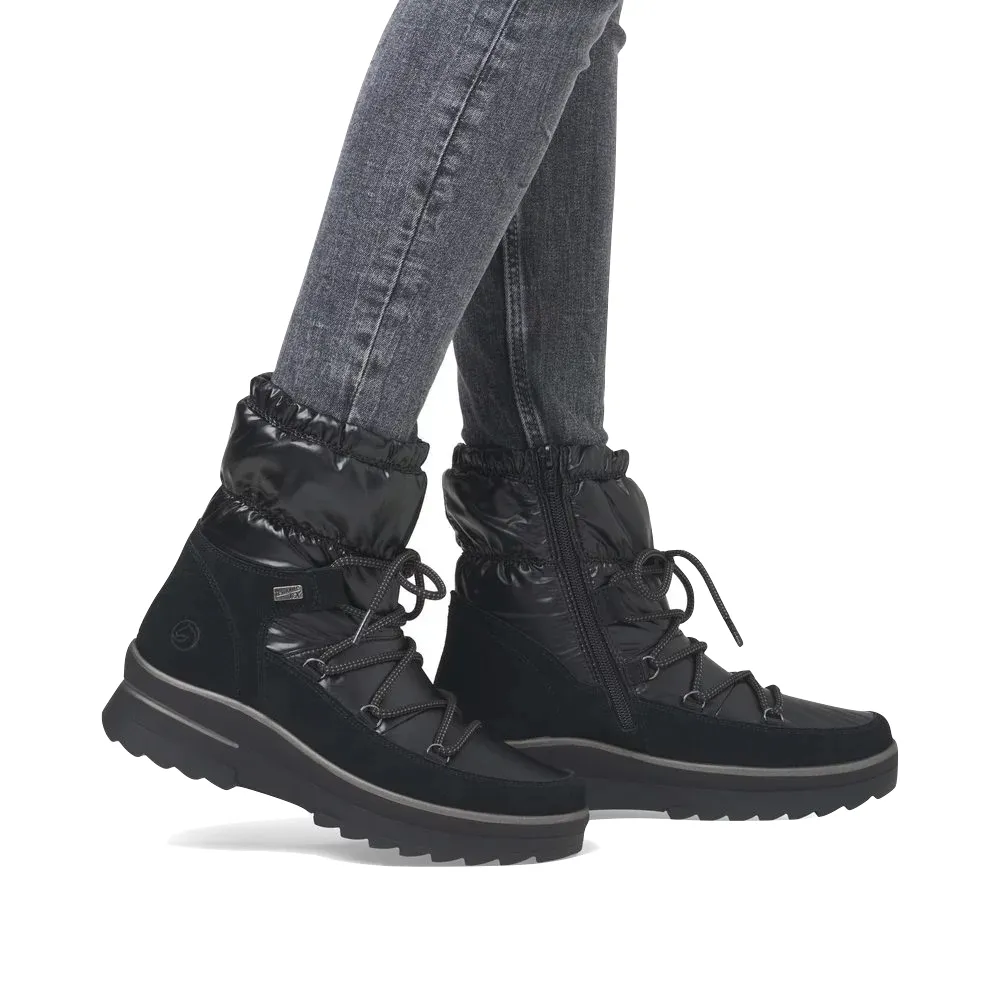 Botte Puffer Imperméable Lelisha 70 pour Femme en Noir