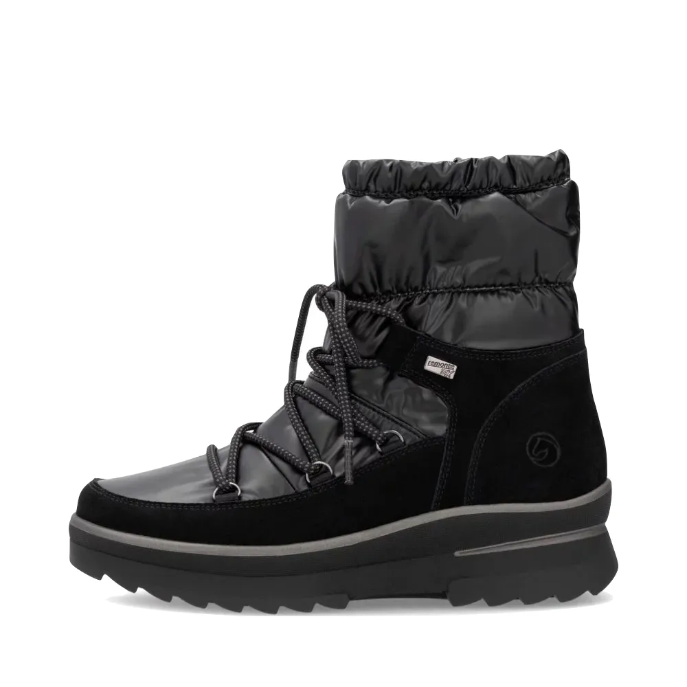 Botte Puffer Imperméable Lelisha 70 pour Femme en Noir