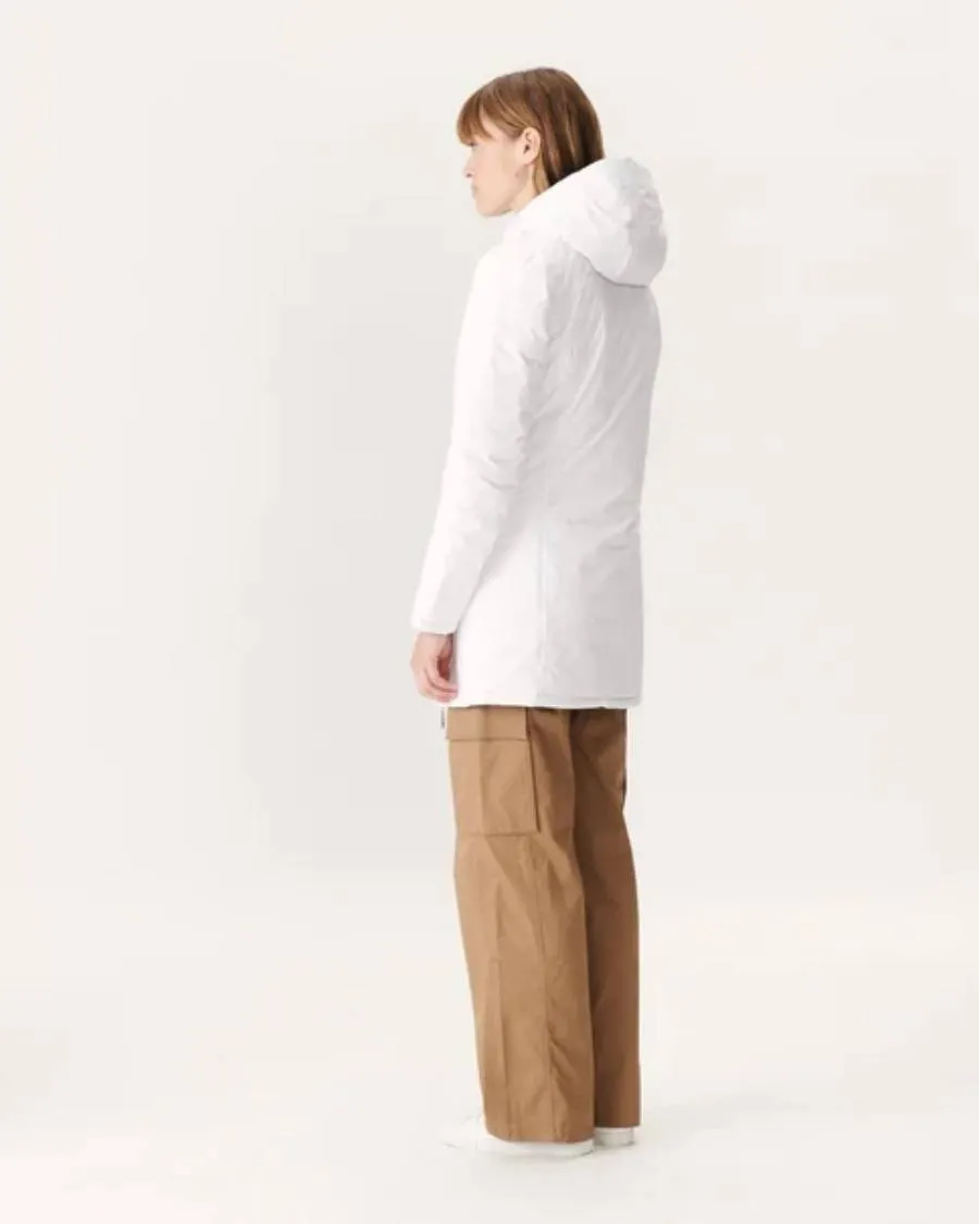 Manteau réversible Moscou Blanc-Marines