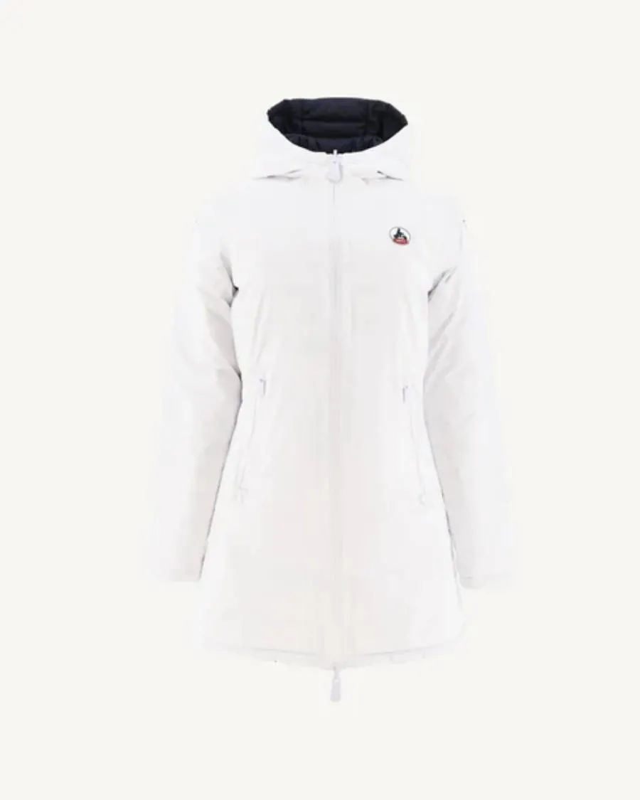Manteau réversible Moscou Blanc-Marines