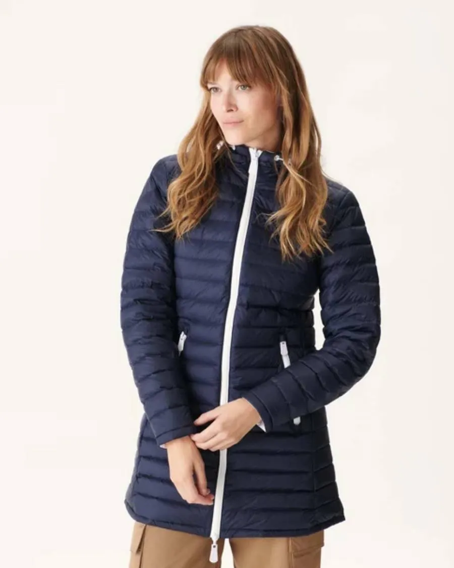 Manteau réversible Moscou Blanc-Marines