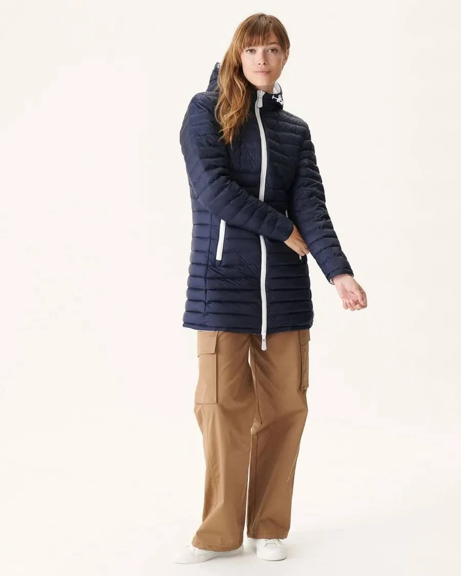 Manteau réversible Moscou Blanc-Marines