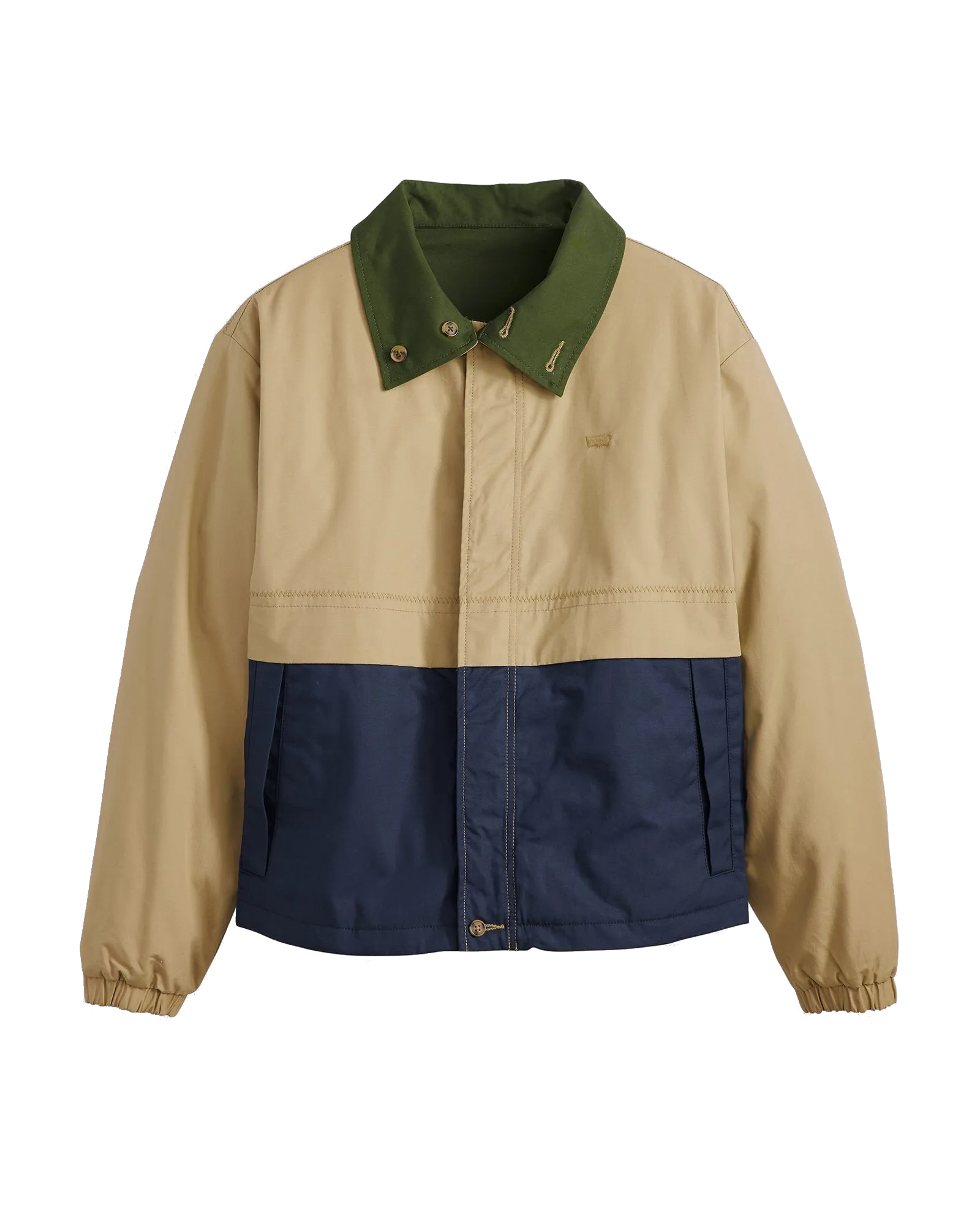 Veste réversible Rex en toile couleur or moisson