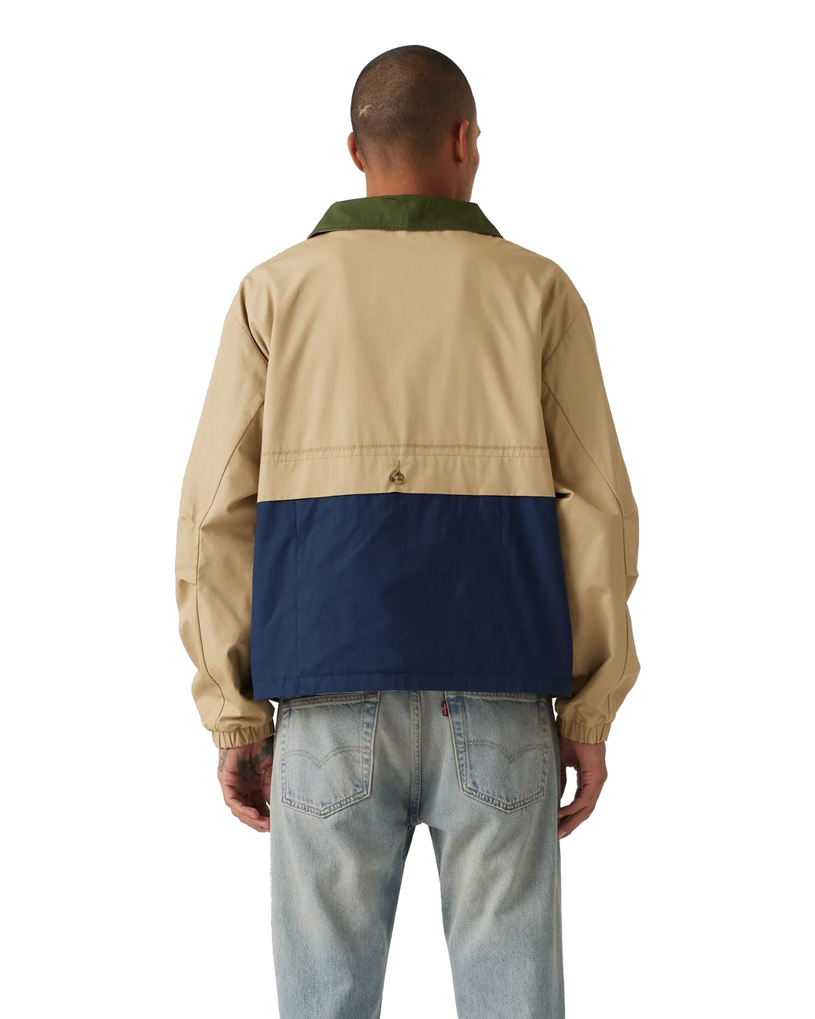 Veste réversible Rex en toile couleur or moisson
