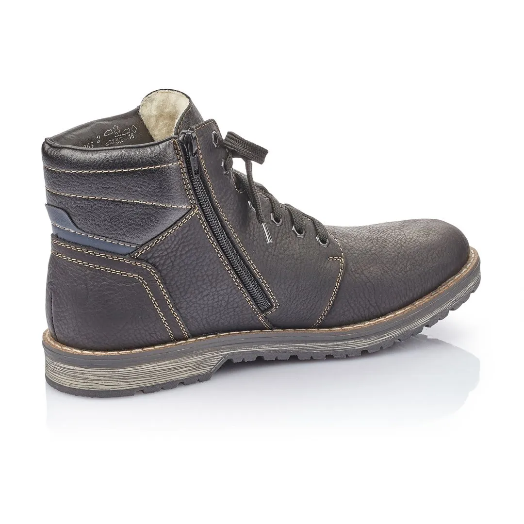 Rieker Chaussures 39223-00 Randonnée Noire Lacets RTex