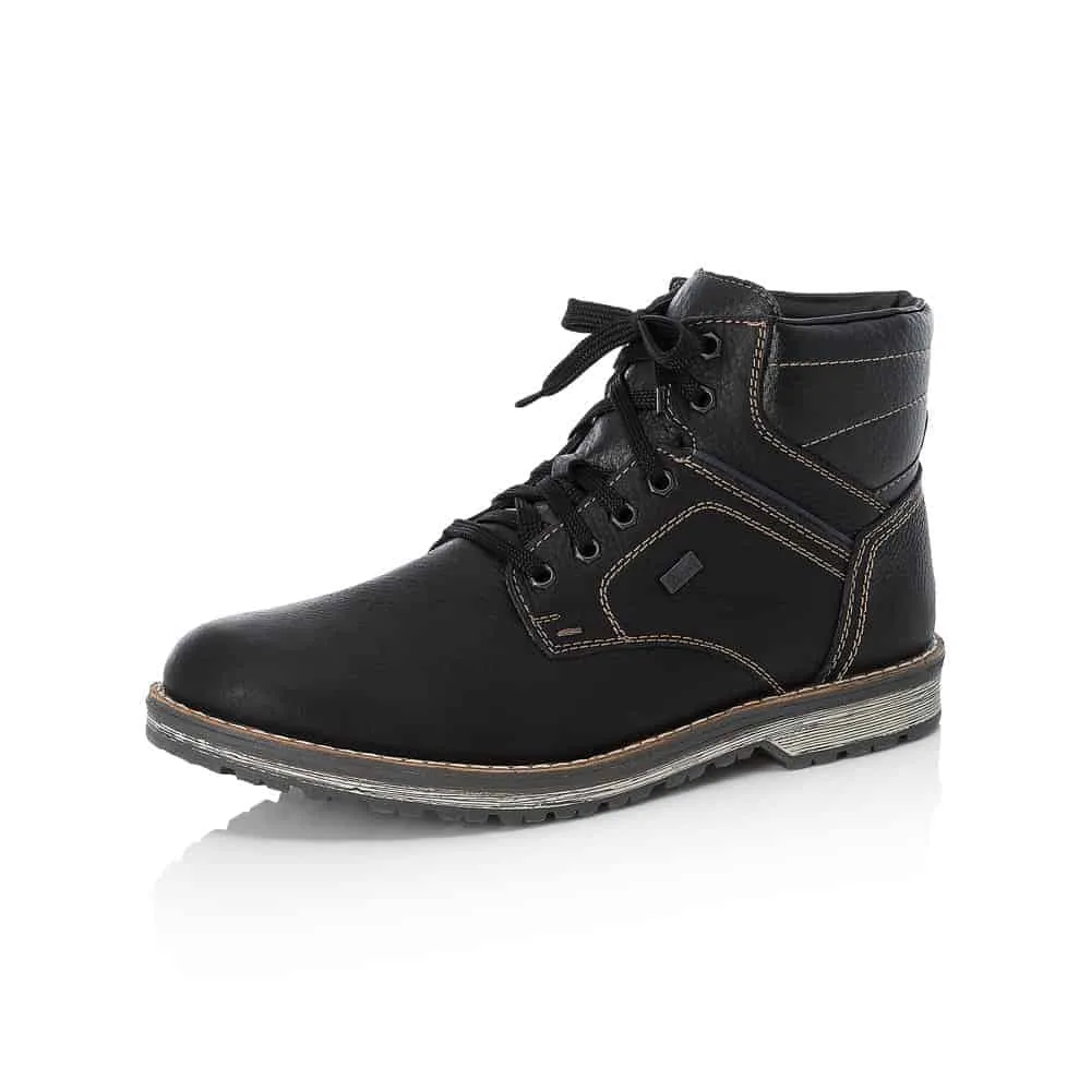 Rieker Chaussures 39223-00 Randonnée Noire Lacets RTex