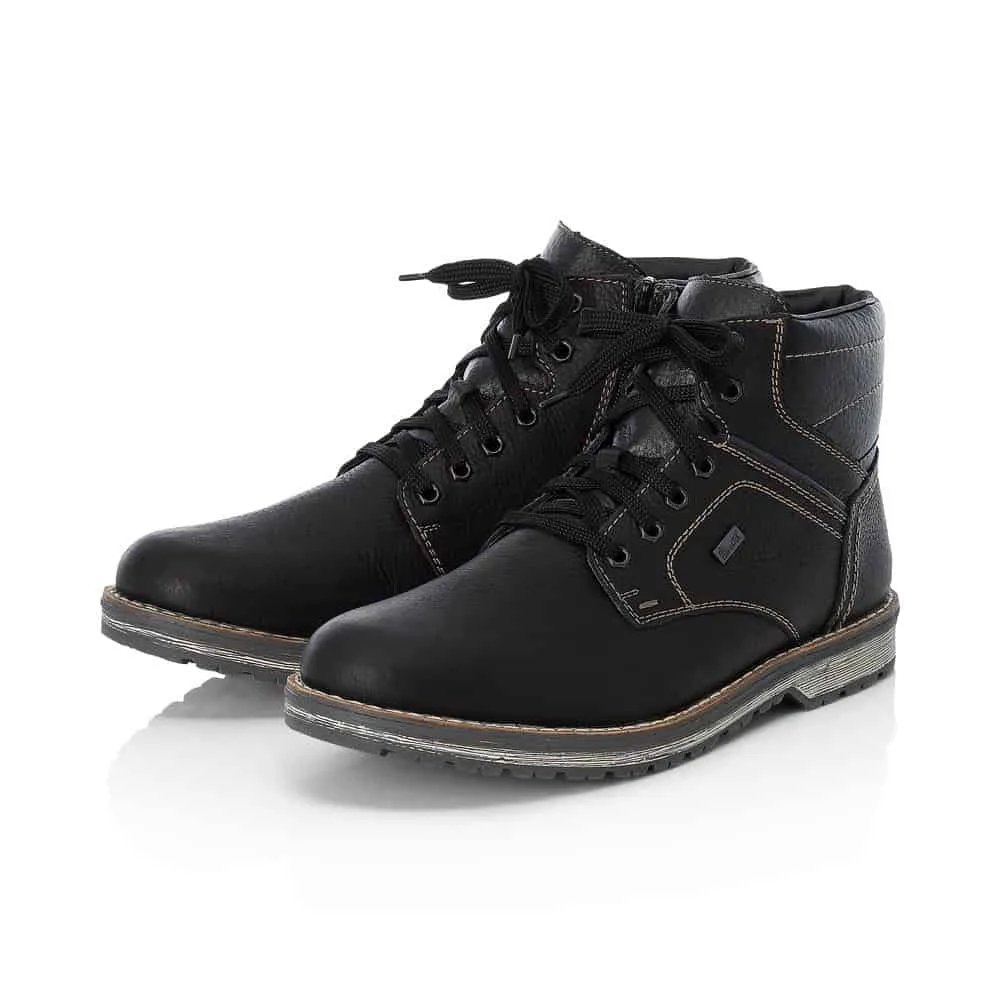 Rieker Chaussures 39223-00 Randonnée Noire Lacets RTex