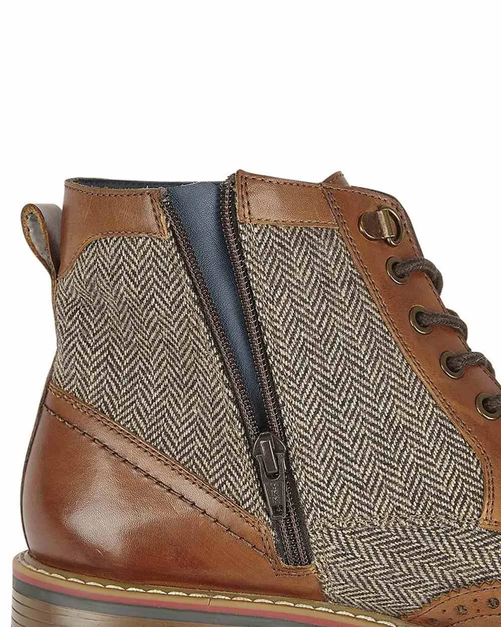 Bottes chevilles Roamers pour homme à 5 œillets avec fermeture éclair intérieure