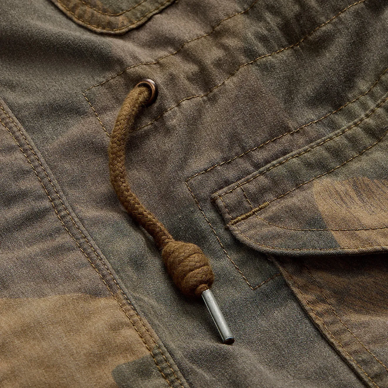 Veste camouflage RRL par Ralph Lauren - Effet coup de pinceau camouflage