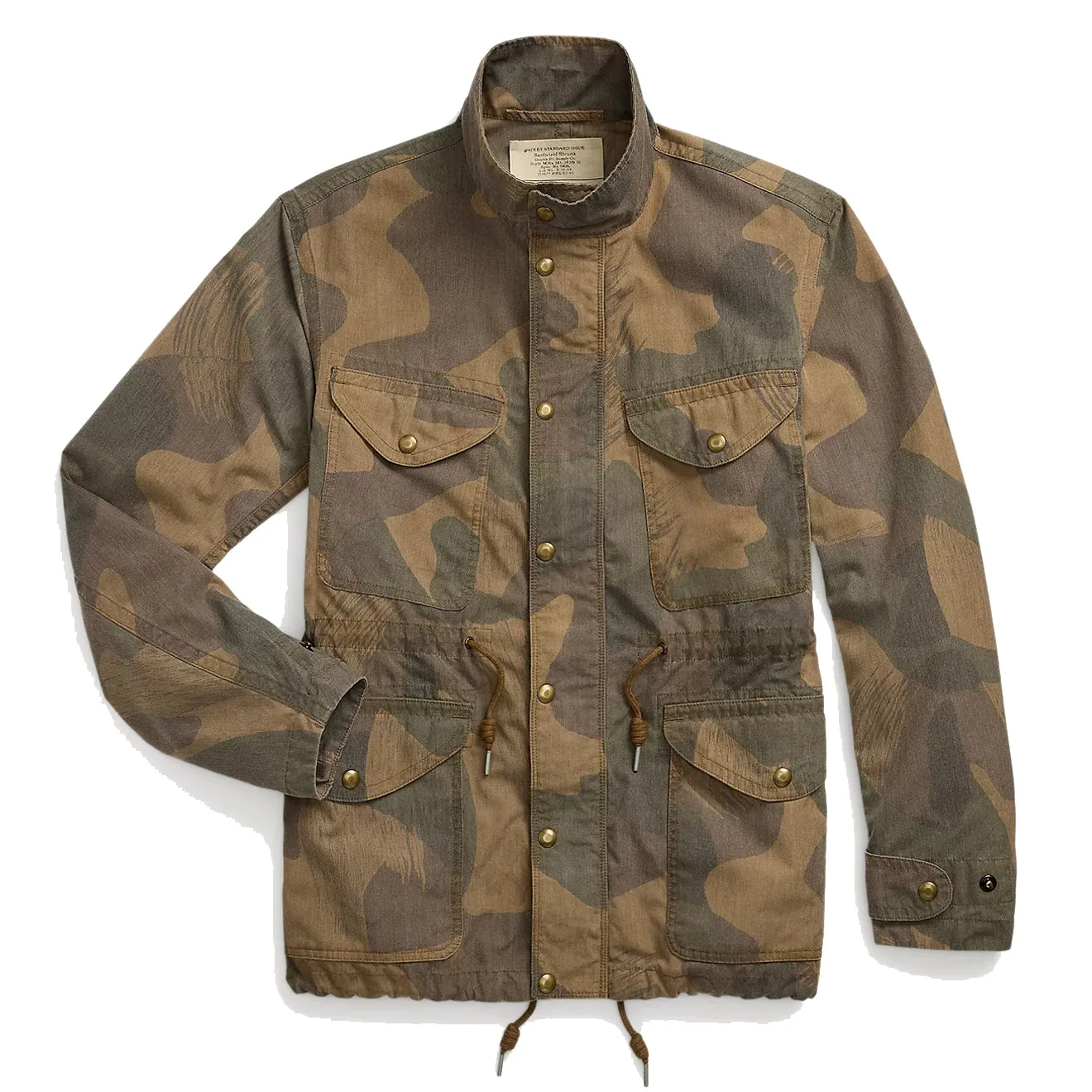 Veste camouflage RRL par Ralph Lauren - Effet coup de pinceau camouflage