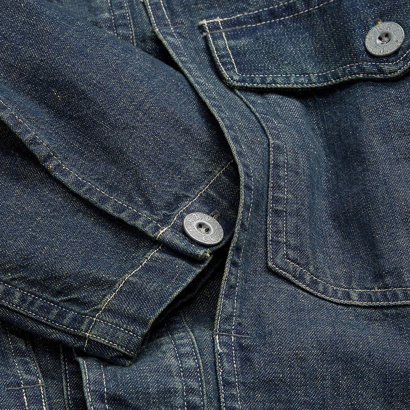 RRL By Ralph Lauren Surchemise en Denim Indigo Lavage Foncé