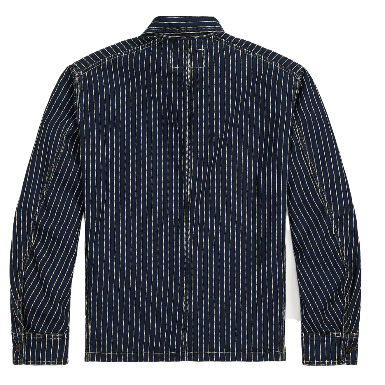 Veste d'ingénieur en sergé à pois indigo RRL By Ralph Lauren - Lavage indigo
