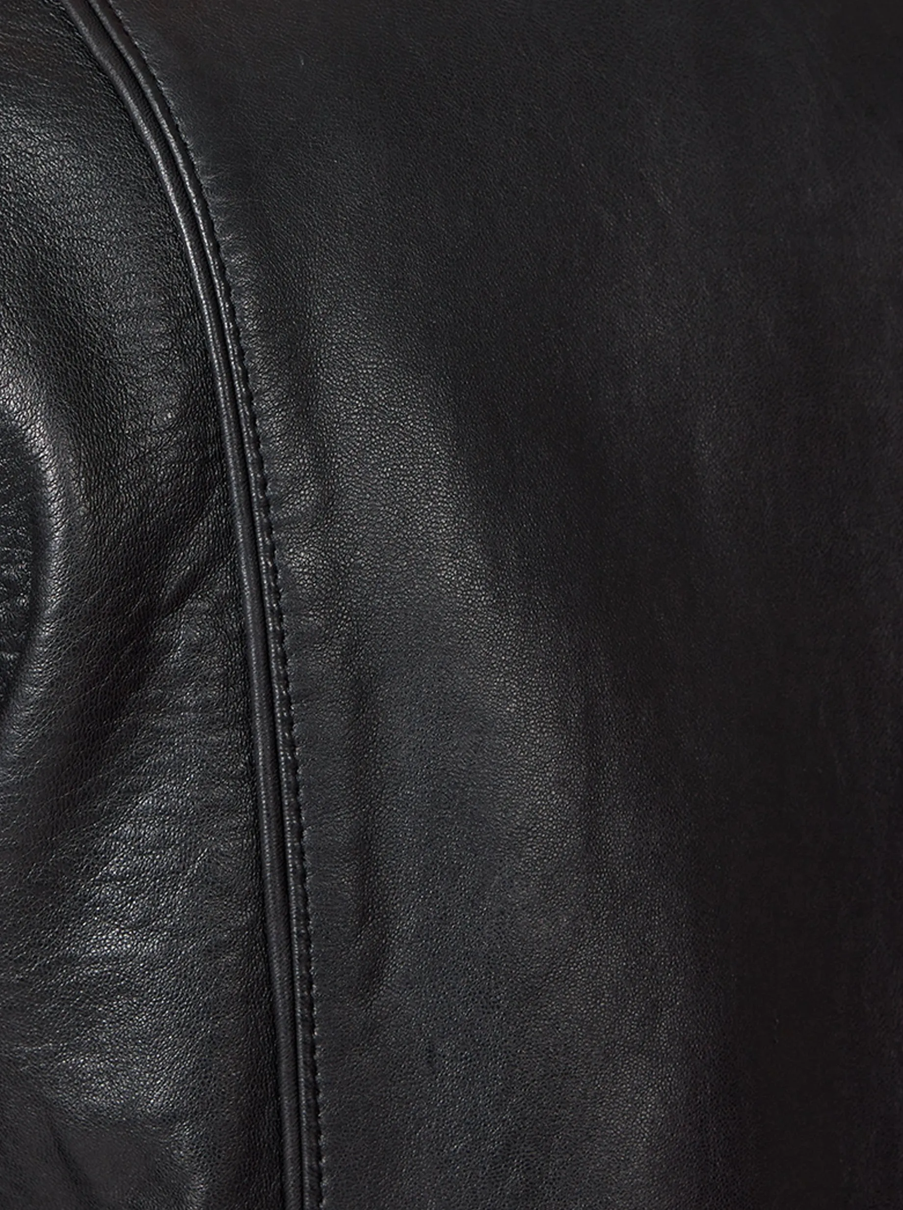 Russel perfecto en cuir noir