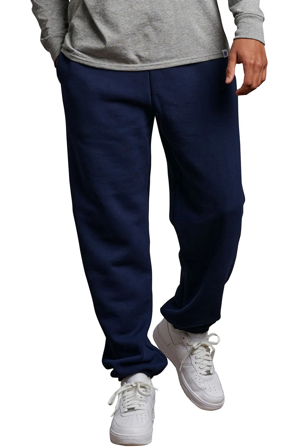 Pantalon de sport Russell Athletic pour homme Dri Power anti-humidité avec poches - Bleu marine
