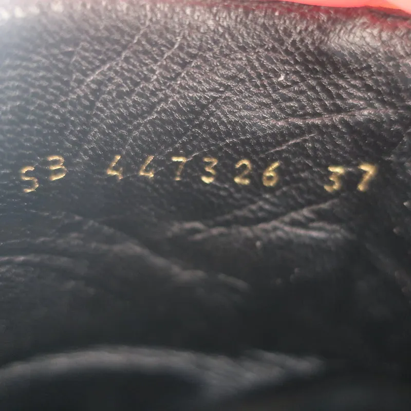Bottes bébé Saint Laurent à boucle en cuir noir et daim taille 37